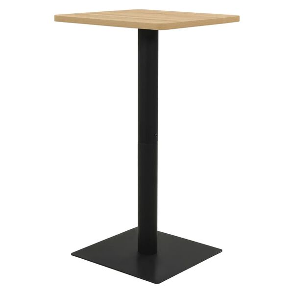 vidaXL Bistróborð Eikarlitur 50x50x107 cm
