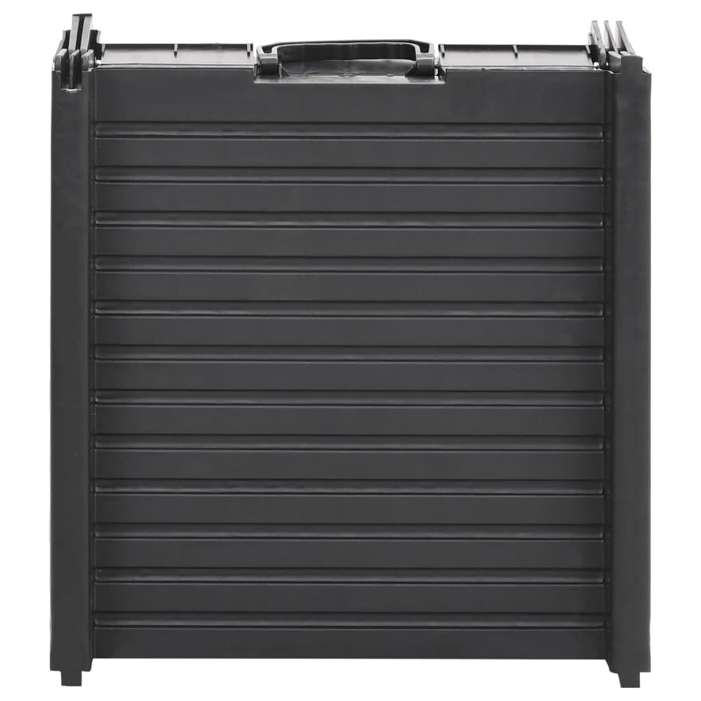 vidaXL Samleggjanlegur Hundarampur Svartur 153x40x12,5 cm Plast