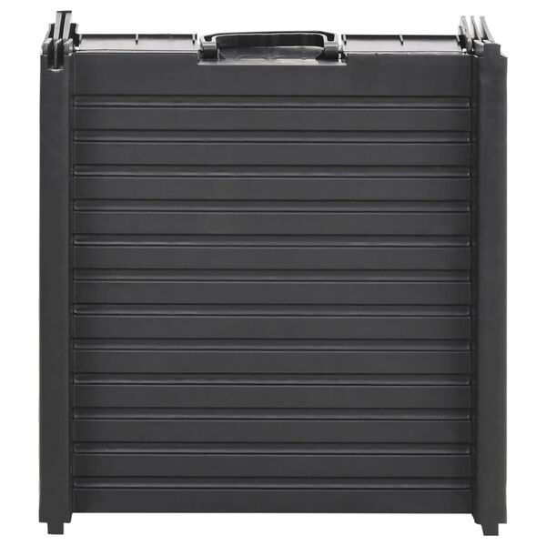 vidaXL Samleggjanlegur Hundarampur Svartur 153x40x12,5 cm Plast