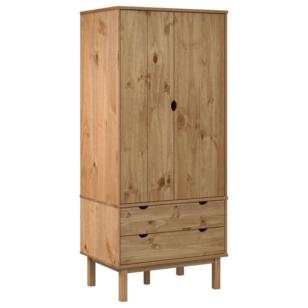 vidaXL Skenkur „OTTA“ 76,5x53x172 cm Gegnheil Fura