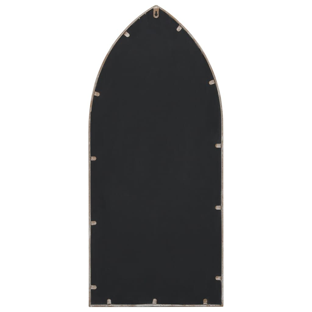 vidaXL Garðspegill Sandlitaður 70x30 cm Járn Fyrir Útinotkun