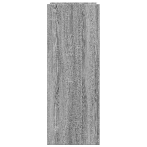 vidaXL Skóskápur Grár Sonoma 74,5x37,5x100 cm Samsettur Viður