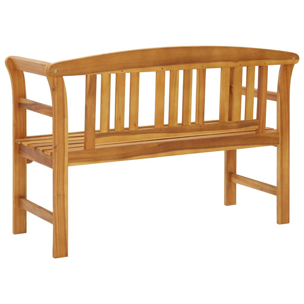 vidaXL Garðbekkur 114 cm Gegnheill Akasíuviður