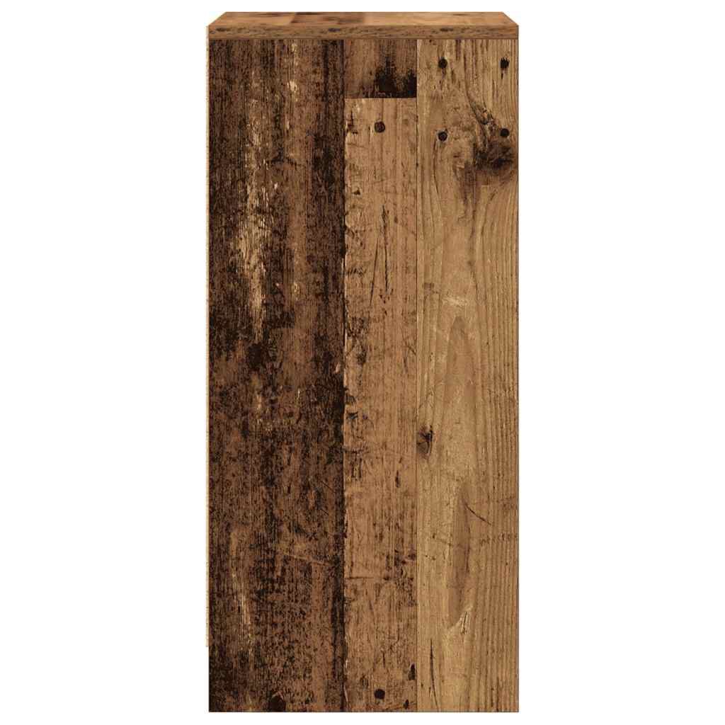 vidaXL Veggfestur Skápur Viðarlitur 29,5x34x76 cm Samsettur Viður