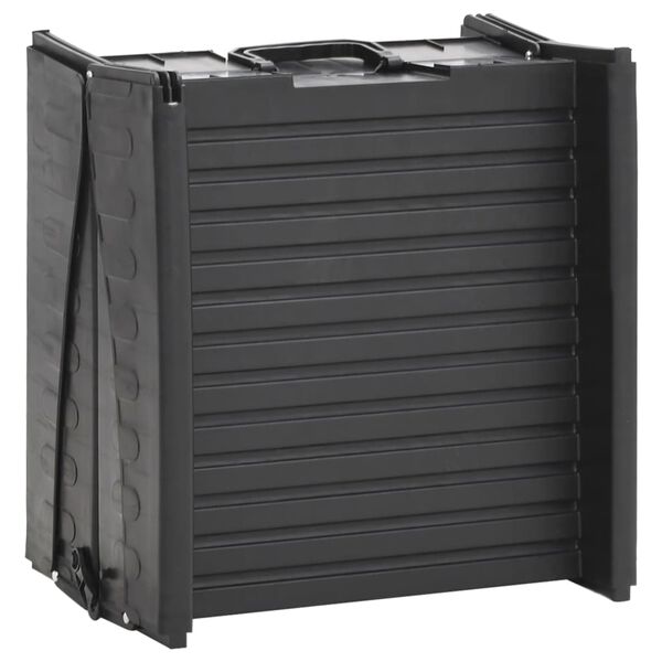 vidaXL Samleggjanlegur Hundarampur Svartur 153x40x12,5 cm Plast